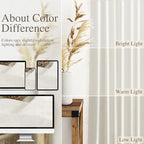 Cream Linen Curtains 216 Inches Long - Image 3
