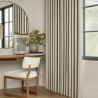 Burlywood Birch Pleated Blackout Linen 102 Inch Long Curtains 60 Inch Wide | - Image 8