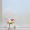 DOWELL Window Privacy Film, Frosted Glass Window Film, Static Cling Non-Adhesive Glass Clings, Sun Blocking Opaque Coverings, Reusable Door Stickers for Bathroom Home Office, Pure, 17.5"x157.5"