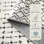 Lahome Moroccan Washable 2x6 Runner Rug, Non-Slip Beige Kitchen Hallway Runner - Image 6