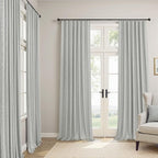 Light Grey Blackout Curtains 84 Inch Length 2 Panels - Image 2