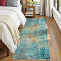 RELEANY Washable Runner 2'x6' Abstract Area Rug by RELEANY