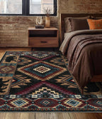 Rustic Cabin Area Rug for Bedroom 5x7, Machine Washable Lodge Bear Rug - Image 4