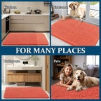 OLANLY Dog Door Mat for Muddy Paws 47x20, Super Absorbent Chenille Mud Mat | - Image 8