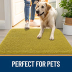 OLANLY Dog Door Mat for Muddy Paws 30x20, Super Absorbent Chenille Mud Mat | - Image 6