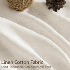 Modern Linen Curtains 84 Inch Length 2 Panels Set - Image 4