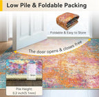 RELEANY Washable 9'x12' Abstract Area Rug - Image 7