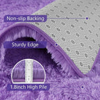 3x5 Purple Fluffy Soft Area Rug Non-Slip - Image 6