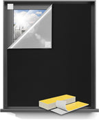 Blackout Curtains 79"x60" Portable No Drill Black Out Window Cover | 100% by Sumobaby