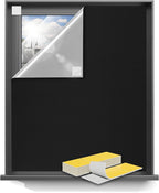 Blackout Curtains 48"x48" Portable No Drill Black Out Window Cover | 100% by Sumobaby