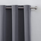 Blackout Curtains 66 x 84 inch/Grey Curtains Set of 2 Panels/Thermal Insulated - Image 7