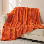 NEWCOSPLAY Fleece Ribbed Cozy Throw Blanket - Image 4