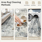 Soalmost Abstract Rug 5x7 Washable Area Rugs - Image 9