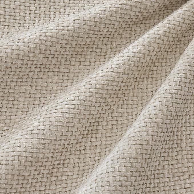 MIULEE Soft Decorative Chenille Pillow Covers Cream 20x20 Pack of 4 | Modern - Image 2