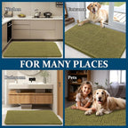 OLANLY Dog Door Mat for Muddy Paws 35x24, Super Absorbent Chenille Mud Mat | - Image 8