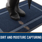 OLANLY Front Door Mat Outside 47x23, All-Season Heavy-Duty Rubber Doormat | Blue - Image 5