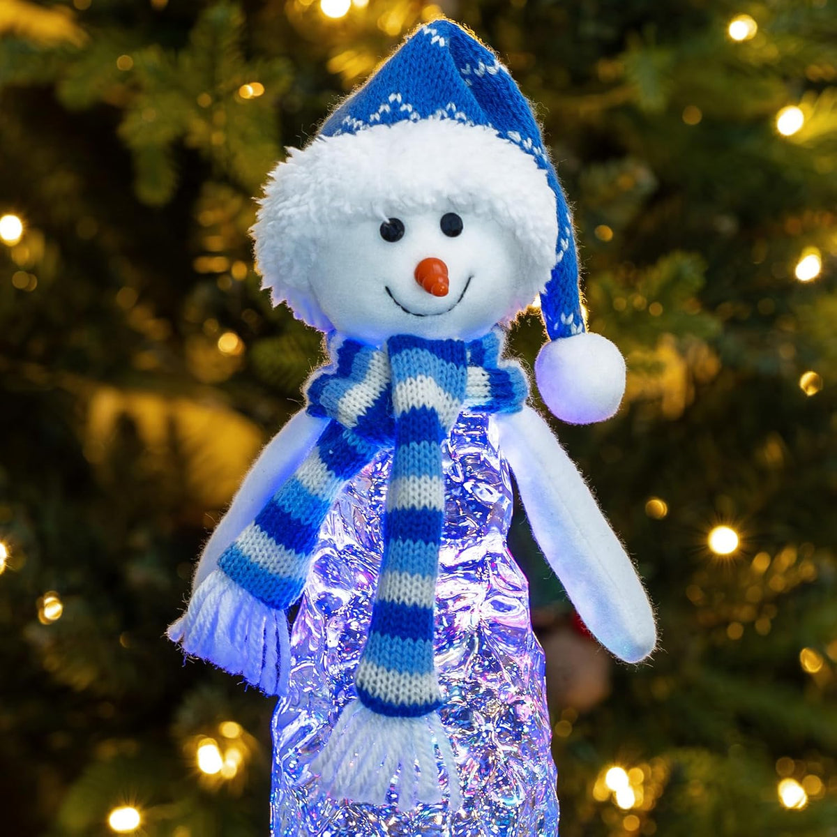 Christmas Snow Globe Lantern Indoor Decor, Cardinal Snowman Christmas Tree with Music,6H Timer,USB Lined/Battery Operated Lighted Lantern for Christmas Festival Decoration Gifts