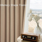 Topfinel Light Taupe Blackout Textured 90 Inch Long Linen Blend Curtain - Image 4
