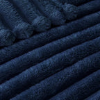 Exclusivo Mezcla Striped King Size Fleece Blanket - Image 4
