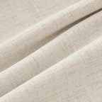 MIULEE 100% Blackout Linen Curtains 42 x 90 Inch Linen Beige 2 Panels | Thermal - Image 9