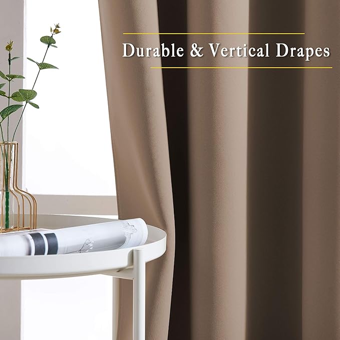 NICETOWN Blackout Curtains 84 inch Length 2 Panels Set - Image 5