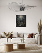 Dark Tunnel Poster Art Print, Halloween Scary Vintage Wall Art Academia Spooky Painting Decoration for Horror Prints, Gothic Posters Bedroom Decor 89 (Dark Tunnel, 11 x 14 inches, Unframed)