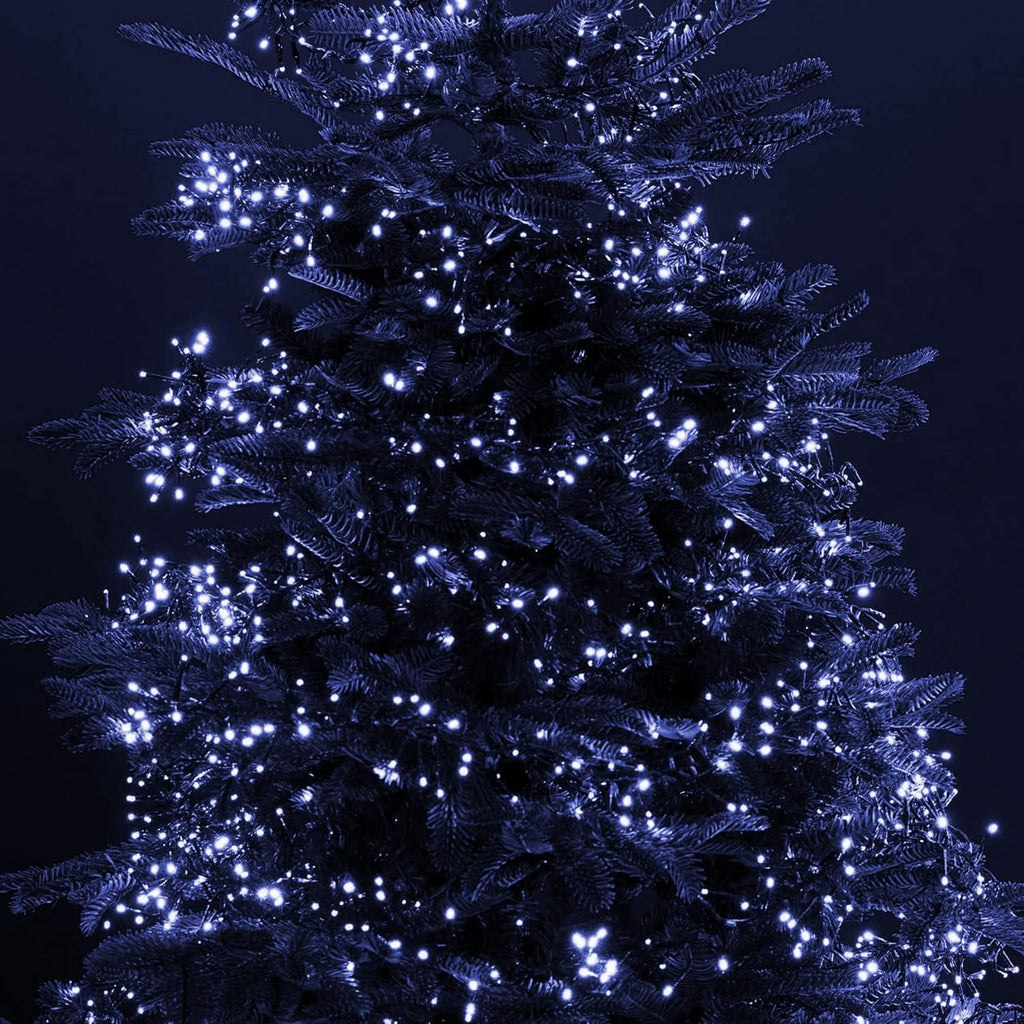 Dazzle Bright 66FT 200 LED Christmas Lights, Christmas String Lights Plug in with 8 Modes, Waterproof Christmas Decorations for Xmas Indoor Outdoor Party Home Tree Decor, White