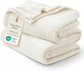 Bedsure GentleSoft Fleece Throw XL Blanket Cream by Unknown
