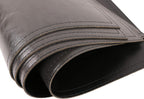Waterproof PU Placemats, Faux Leather Dinging Table Mat, Set of 4, Easy to Wipe Off Scrub Vinyl Mat, Heat & Stain Resistant for Office Conference Table, Home Decor G Graphite Grey