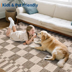 GarveeHome Checkered Washable 2x3 Rug Small Area Rugs Non-Slip - Image 9