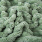 Sage Green Fleece Throw Blanket 50”×60” - Image 6
