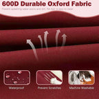 Sqodok Patio Cushion Cover 21x19 inch, Outdoor Seat Cushion Slip Cover - Image 3