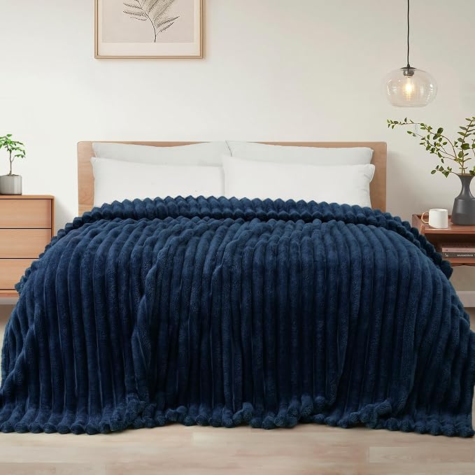 Exclusivo Mezcla Striped Twin Size Fleece Blanket by ExclusivoMezcla