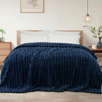 Exclusivo Mezcla Striped Twin Size Fleece Blanket by ExclusivoMezcla