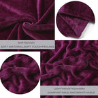 Purple Fleece Plush Throw Blanket 60"x80"for Couch Sofa Fuzzy Cozy Flannel | - Image 2