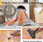 RELEANY Washable 2'x3' Abstract Area Rug - Image 5