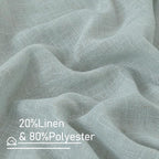 Short Kitchen Linen Curtains 24 Inch Length - Image 3