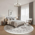 Round Rug 8ft, Circle Rug for Dining Room Table, Dining Room, Nursery Room - Image 8