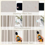 100% Blackout Curtains 96 Inch Length 2 Panels Set - Image 5