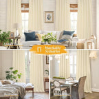 Light Filtering 72 Inch Linen Curtains - Image 6