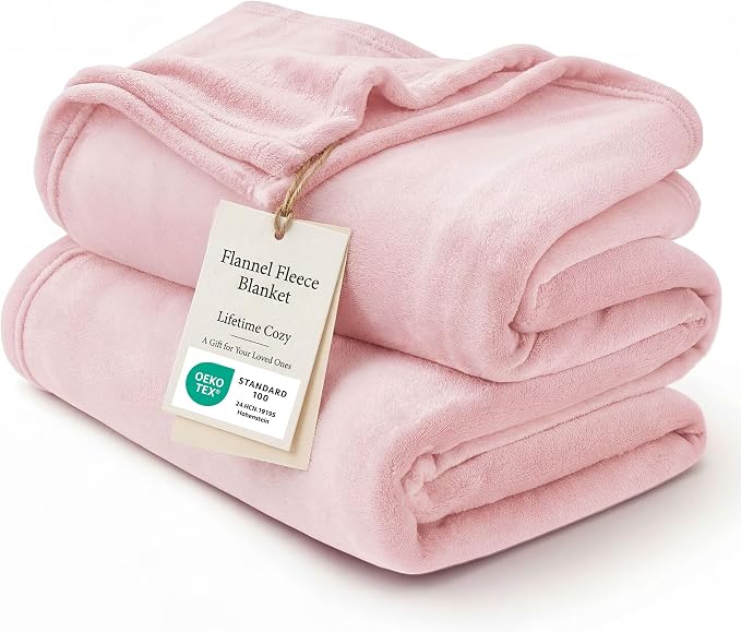 Bedsure GentleSoft Fleece Blanket Twin Size Pink by Unknown