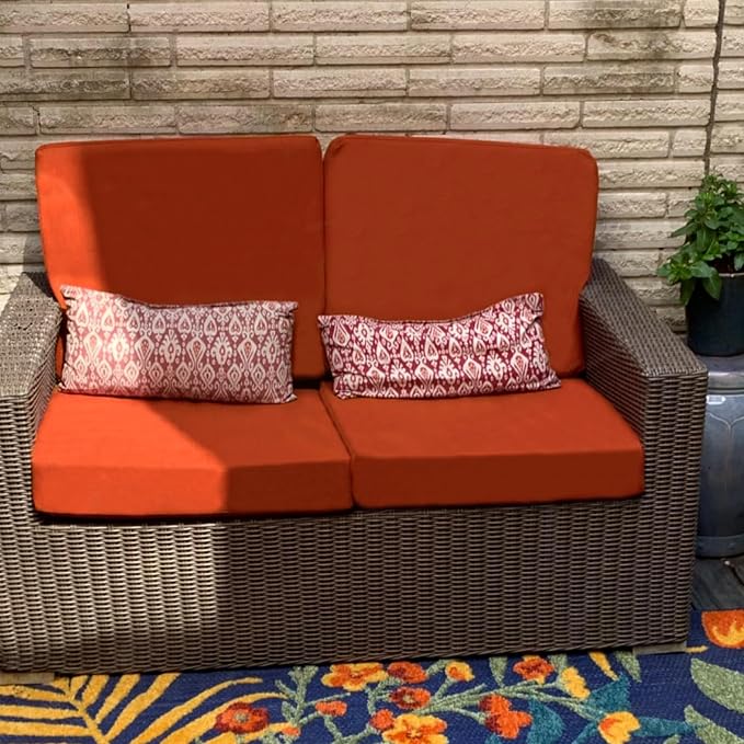 Sqodok Outdoor Cushion Covers 24x24 inch, Wicker Chair - Image 9