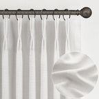 Pinch Pleated Extra Wide 70 x 96 Inch Curtains 2 Panel Set - Image 2