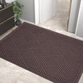 Sturdy Front Door Mat, Absorbent Muddy Dirt Resist Welcome Door Mats Outdoor by HIYARD