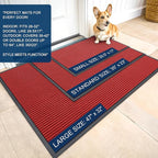 OLANLY Front Door Mat 29.5x17, Waterproof Heavy-Duty Indoor Outdoor Doormat | - Image 2