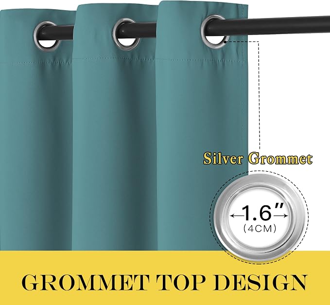 NICETOWN Door Curtain for Closet Doors 80 Inches Long 1 Panel, Room Divider - Image 6
