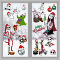 Christmas Window Clings,Merry Christmas Supplies 9pcs Window Stickers Removable Christmas Decor for Glass Windows Winter Xmas Holiday