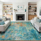 RELEANY Washable 5'x7' Abstract Area Rug - Image 2