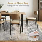 LOONGRUG 7x10 Area Rug Washable Large Neutral Modern Living Room Rugs | - Image 6