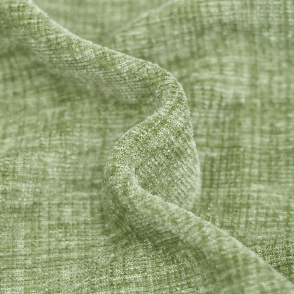 CaliTime Throw Pillow Covers Decorative 18 X 18 Inches Pack of 2 Cozy Chenille Cushion Cases for Couch Sofa Bed Living Room Home Sage Green